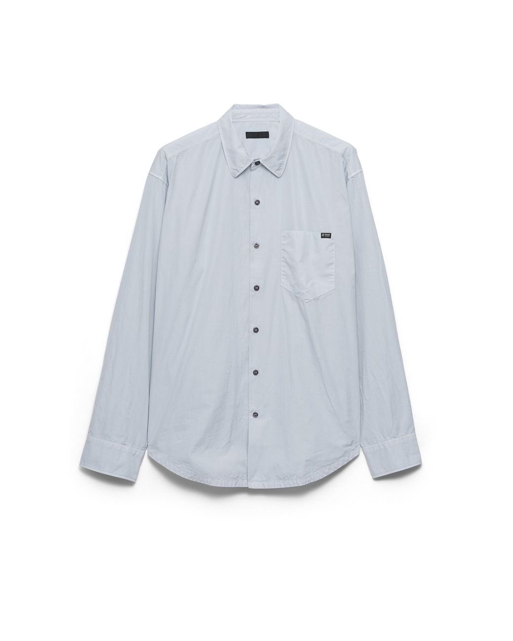 Prada Blue Cotton Shirt for men