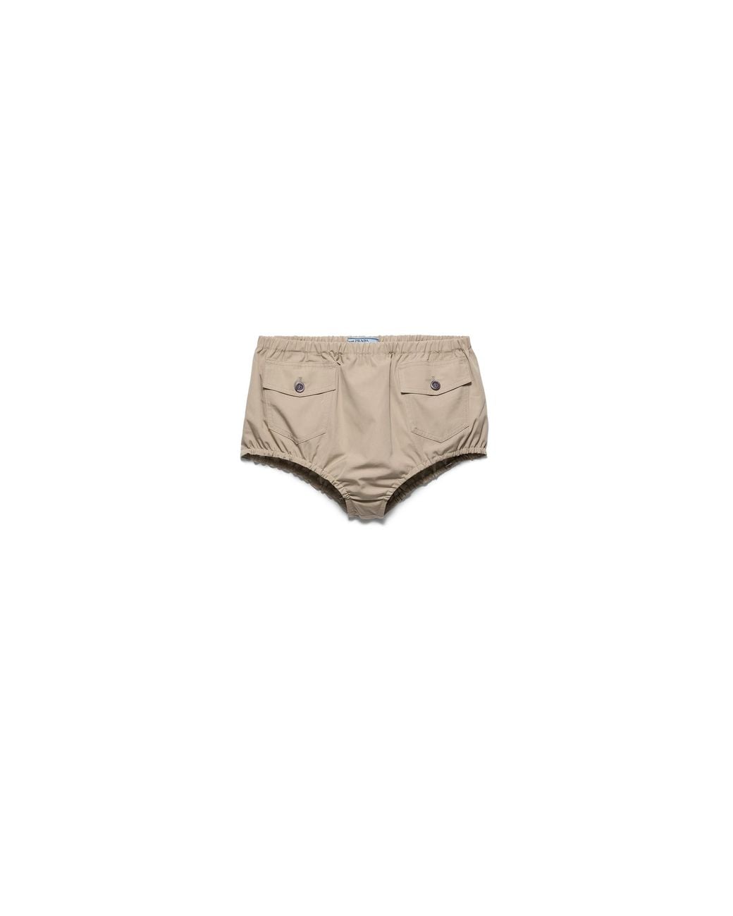 Prada White Poplin Shorts