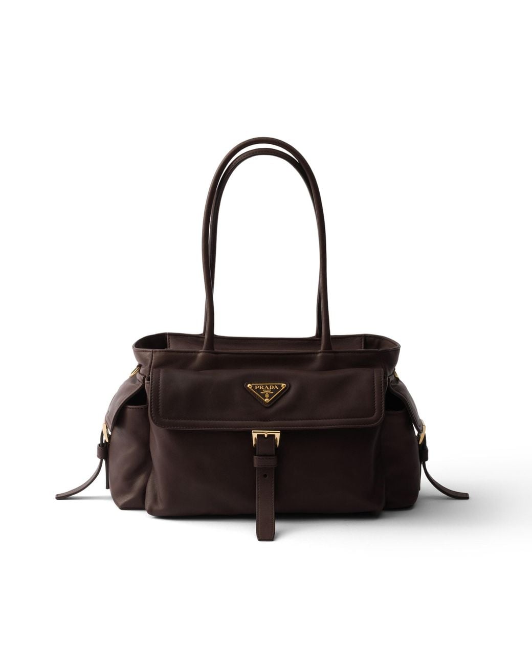 Prada Black Explore Medium Nappa Leather Tote Bag