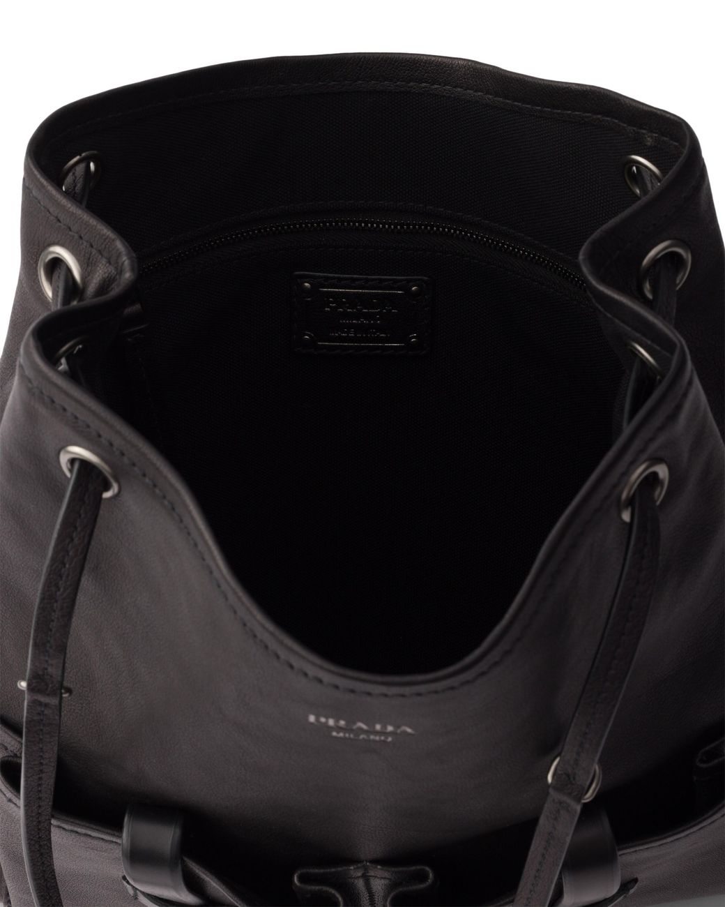 Prada Black Route Large Leather Bag