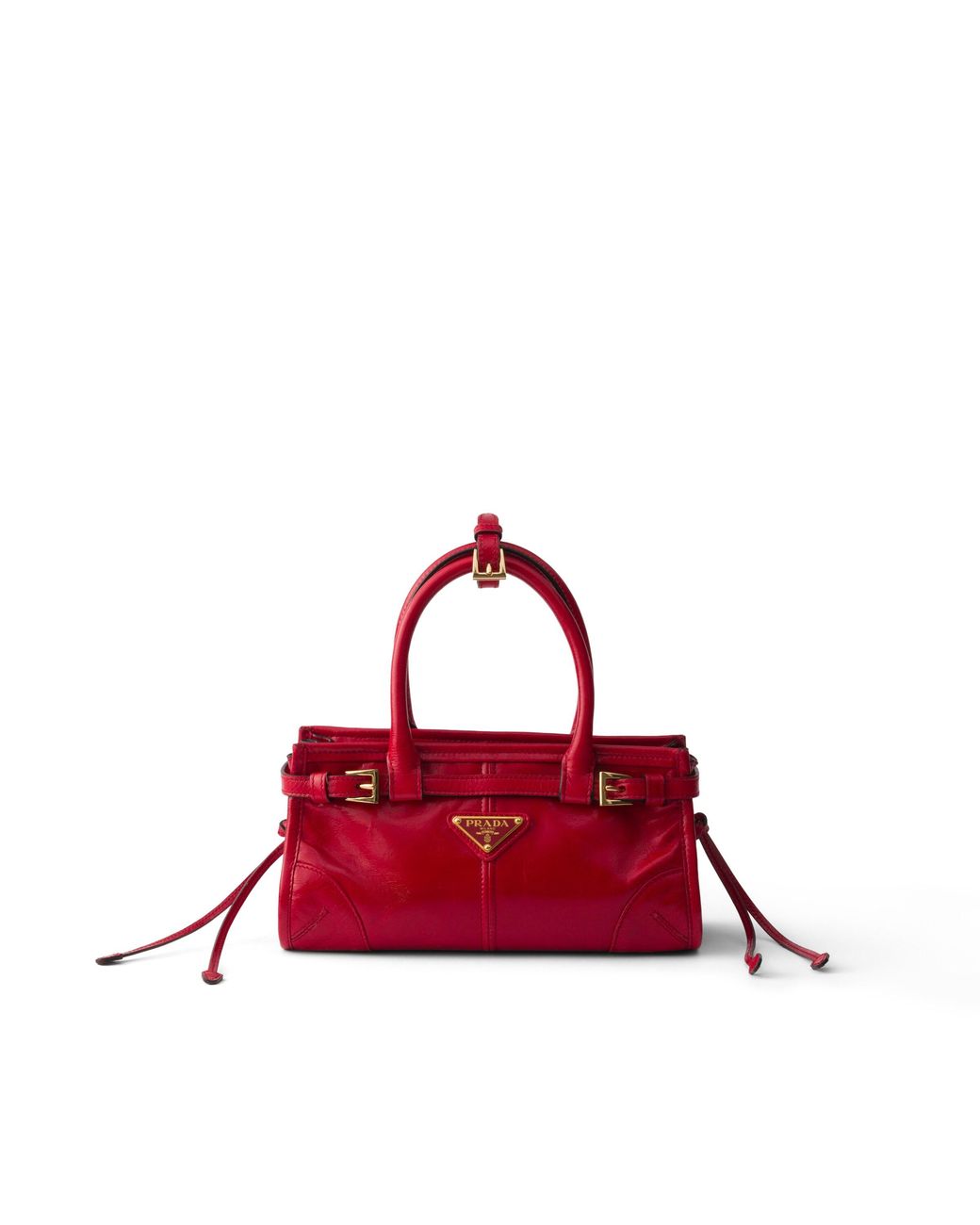 Prada Red Bonnie Leather Mini Handbag