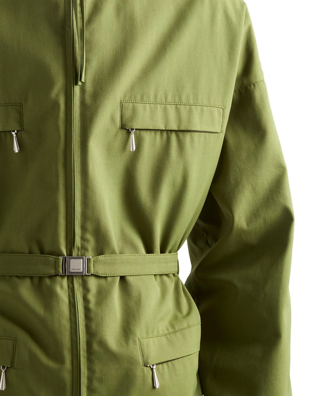Prada Green Technical Fabric Jacket, Grass for men