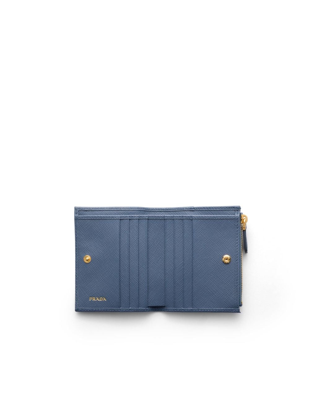 Prada Blue Small Saffiano Leather Wallet, Aviation