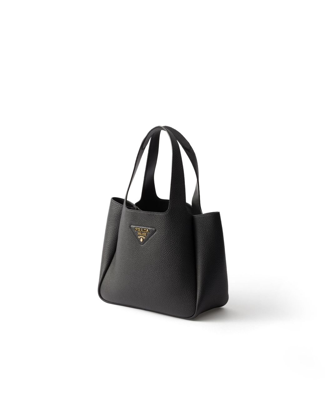 Prada Black Liaison Small Leather Tote Bag