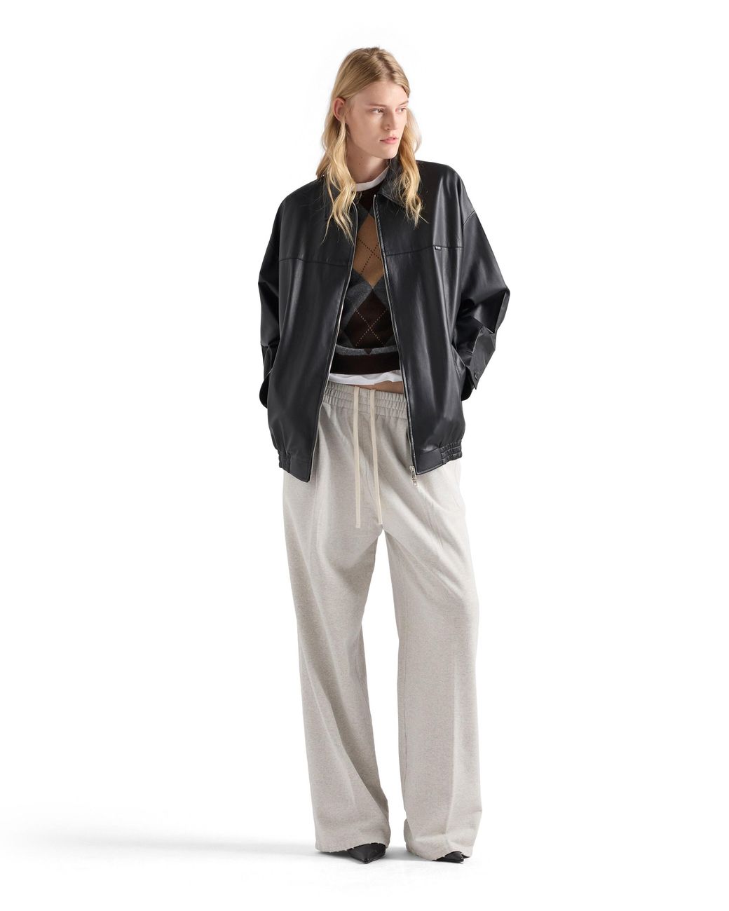 Prada Blue Nappa Leather Jacket