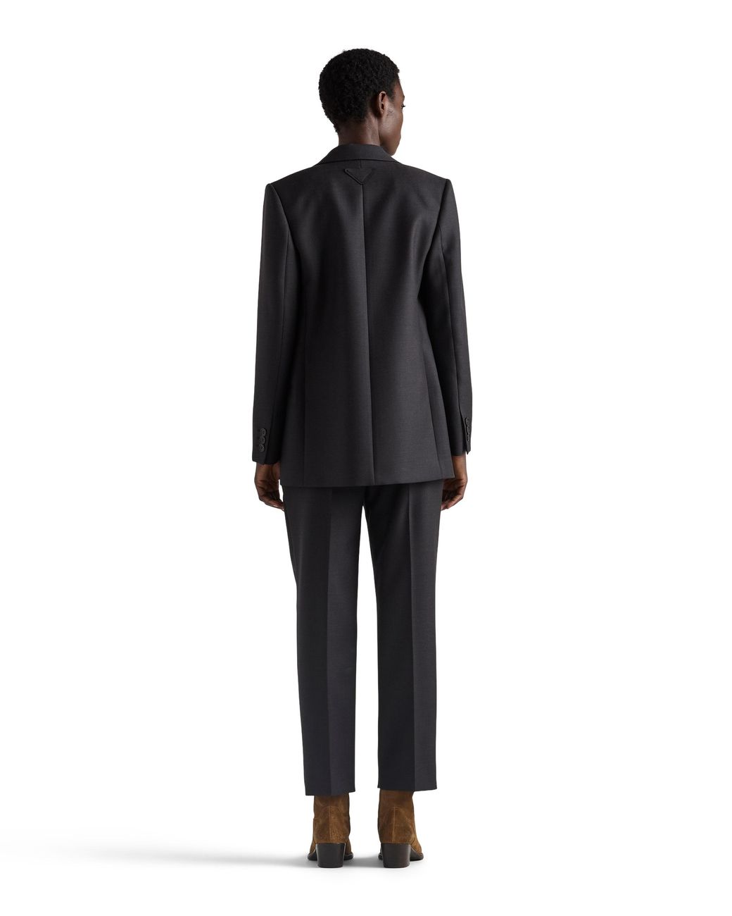 Prada Blue Single-Breasted Gabardine Jacket