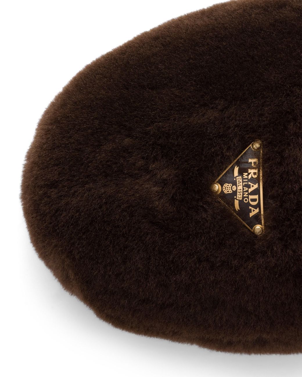 Prada Black Shearling Ballerinas