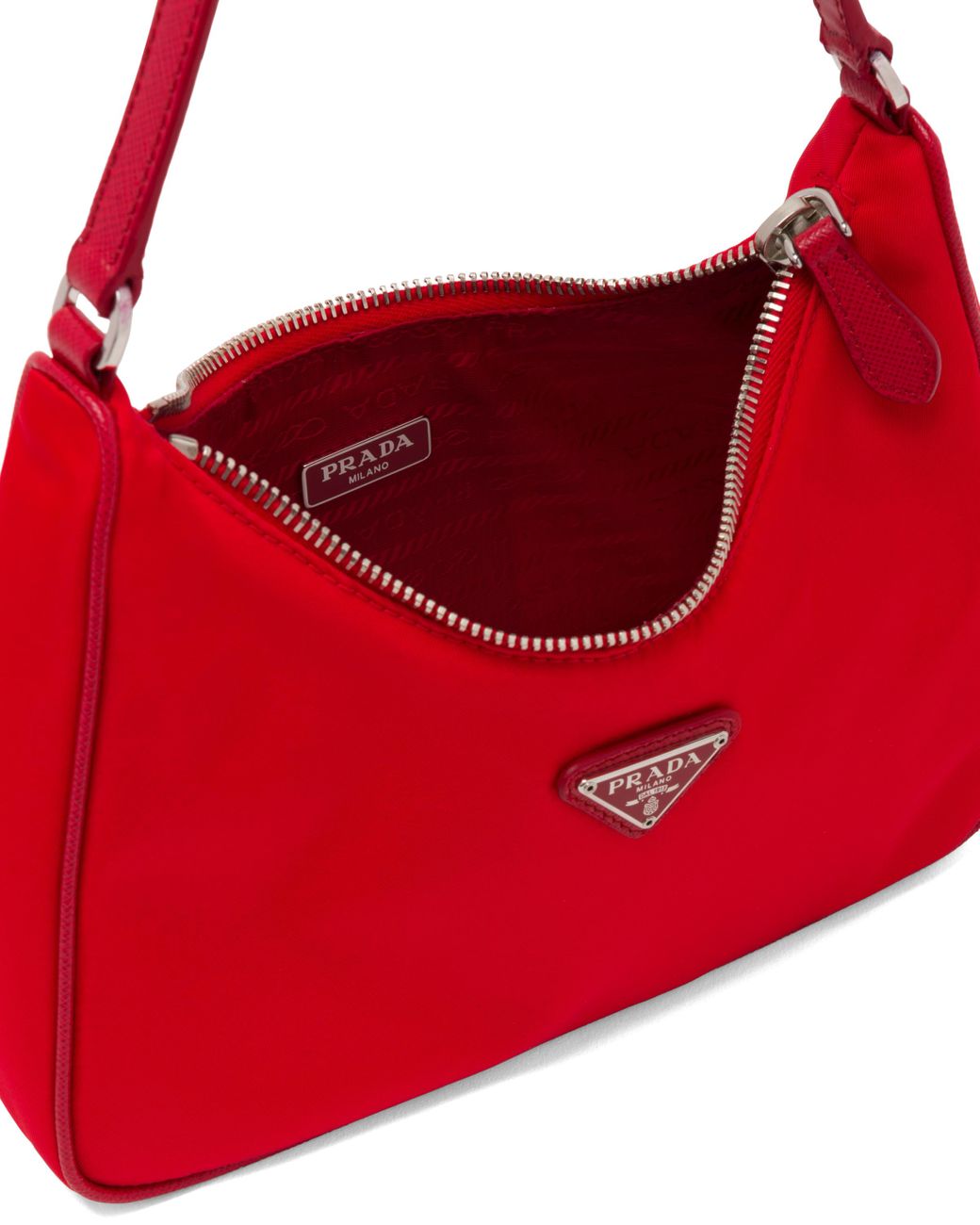 Re-nylon mini bag Prada Red in Synthetic - 21364066