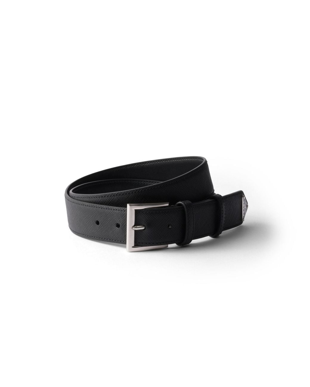 Prada Black Saffiano Leather Belt for men
