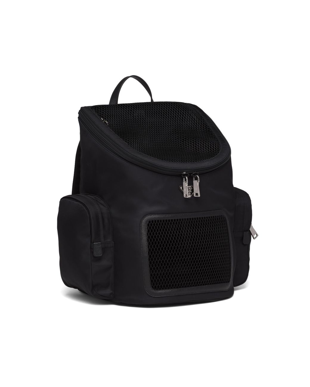 Prada Re-nylon And Saffiano Leather Pet Bag in Black for Men