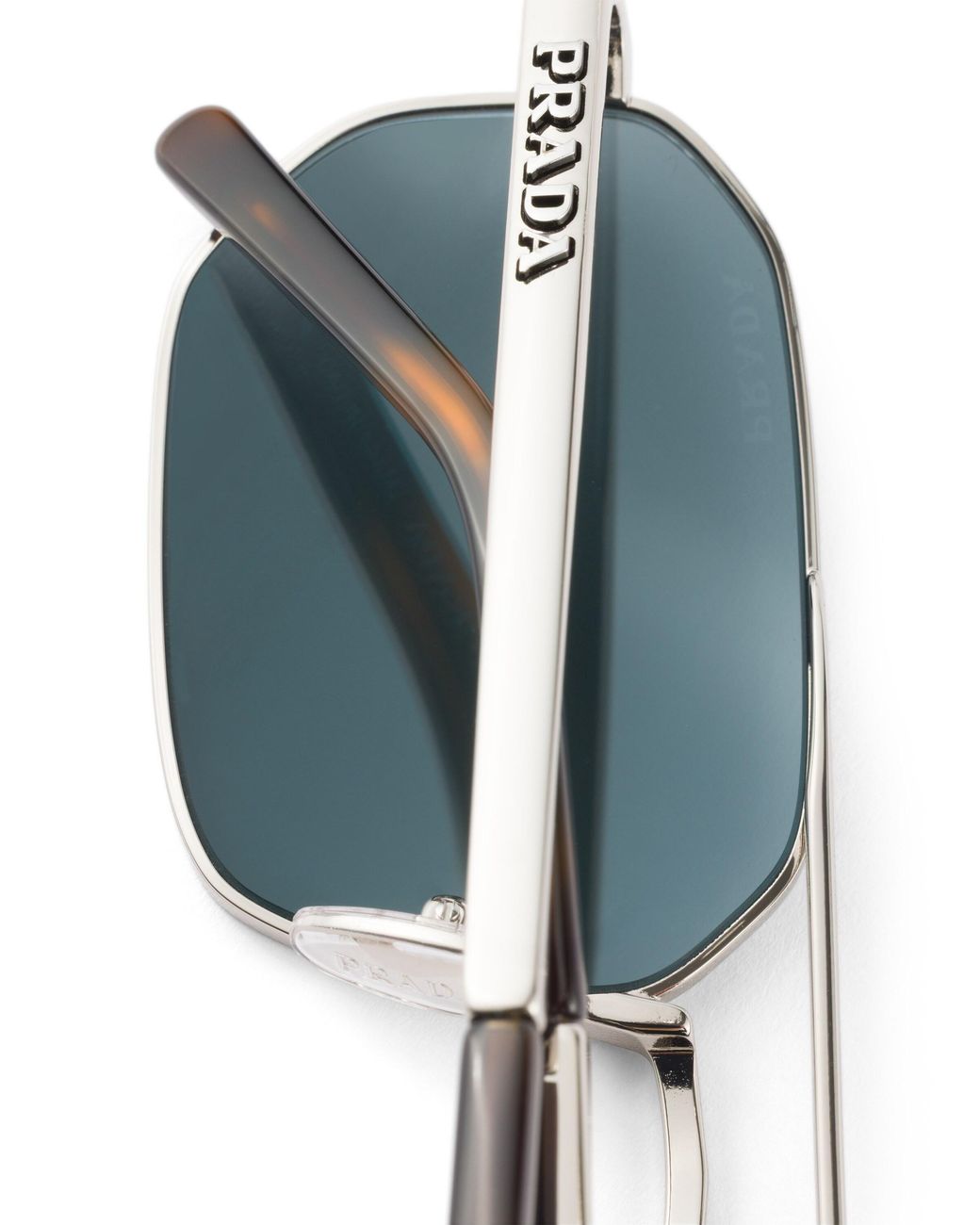 Prada White Sunglasses With Logo for men