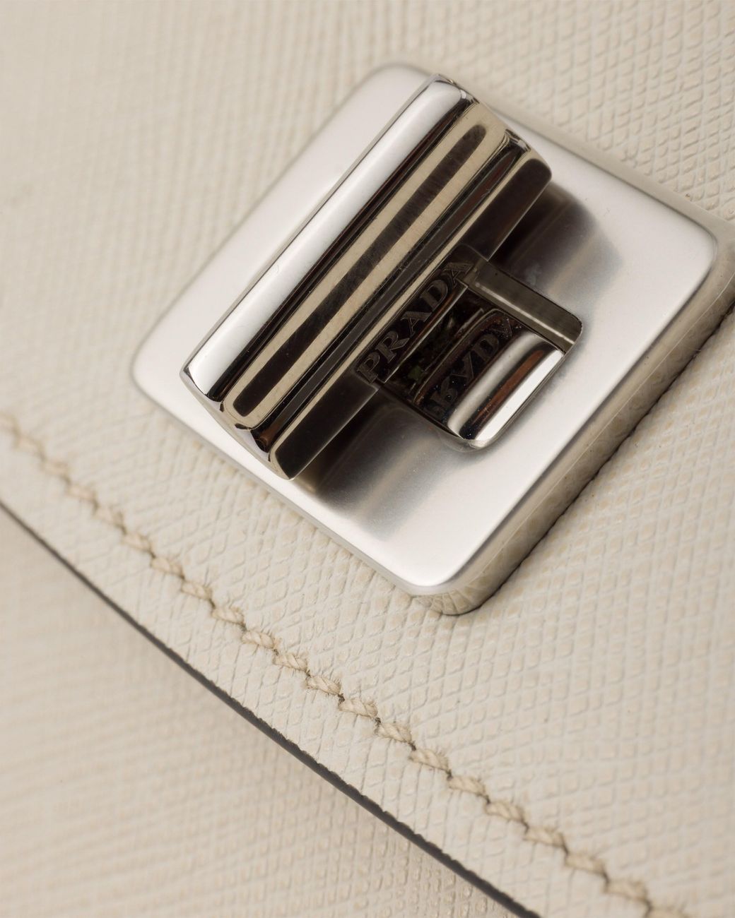 Prada White Avoir Mini Handbag