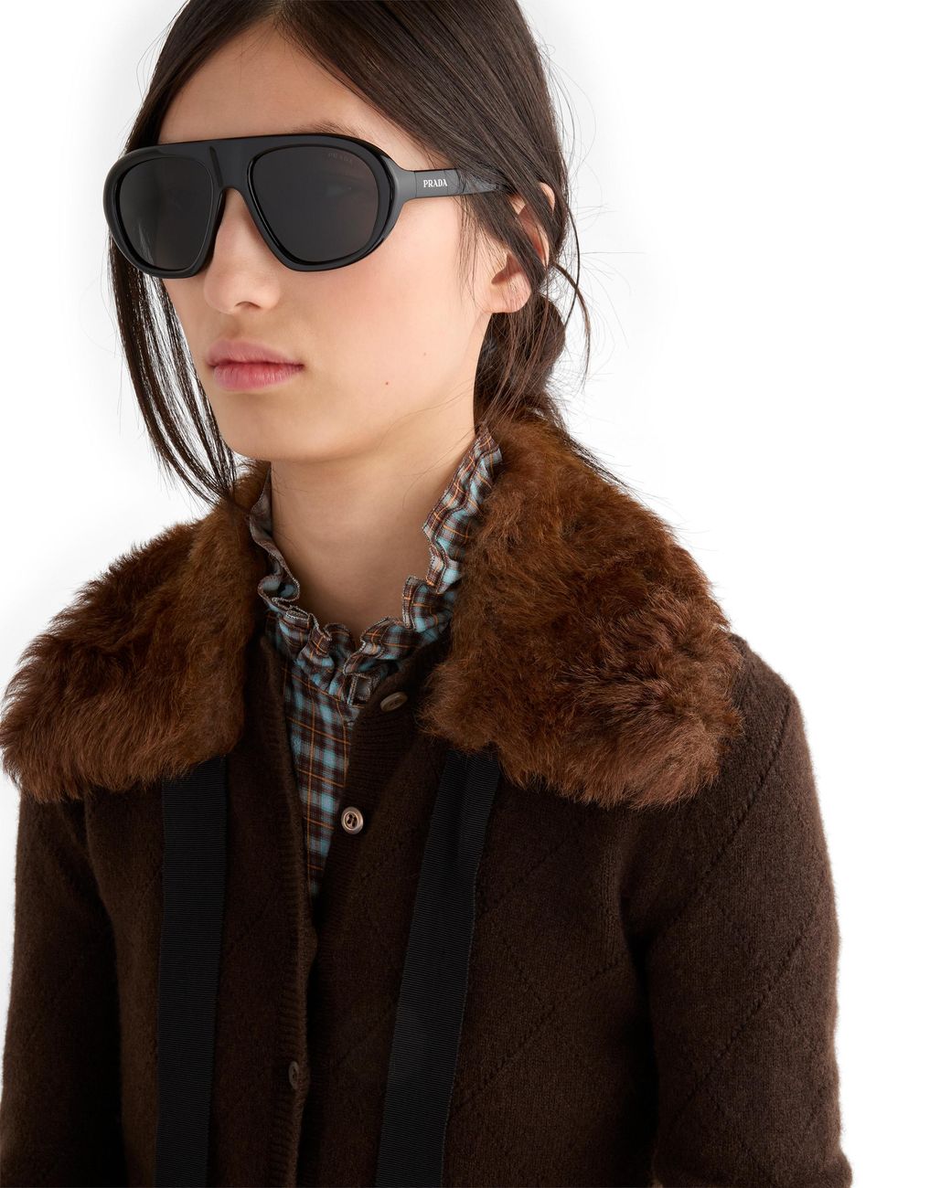 Prada Gray Shadowplay Sunglasses