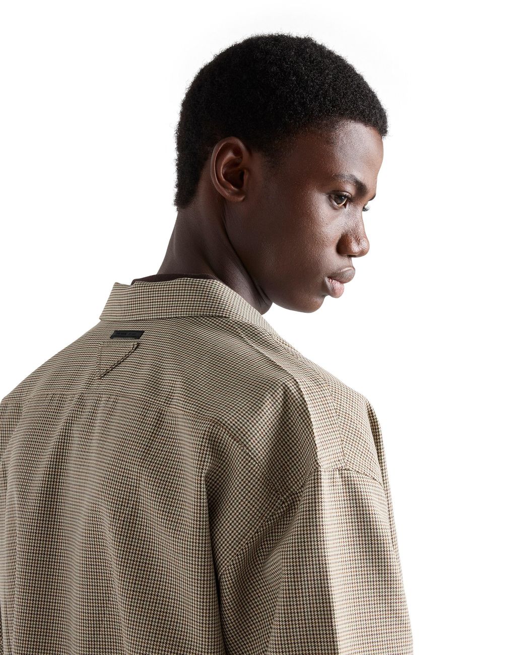Prada Brown Wool Shirt for men