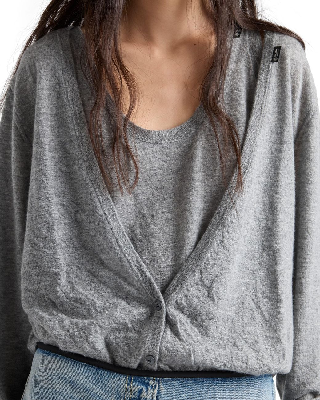 Top di Prada in Gray