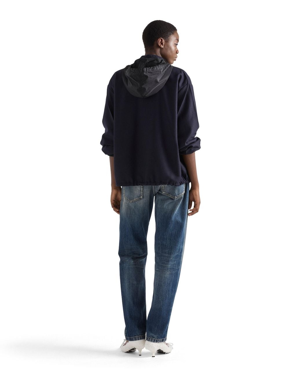 Prada Blue Re-Wool Blouson