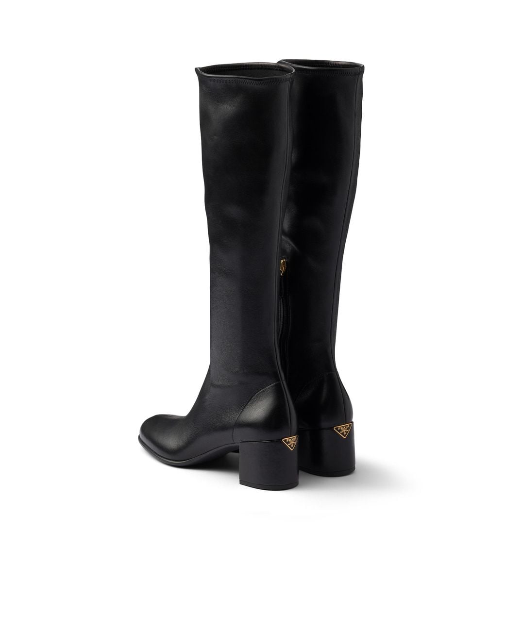 Prada Black Stretch Nappa Leather Boots