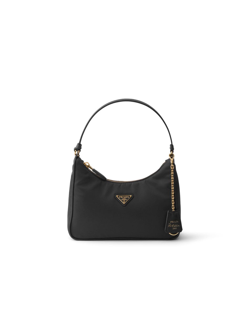 Prada Black Re-Edition 2005 Re-Nylon And Saffiano Mini Bag