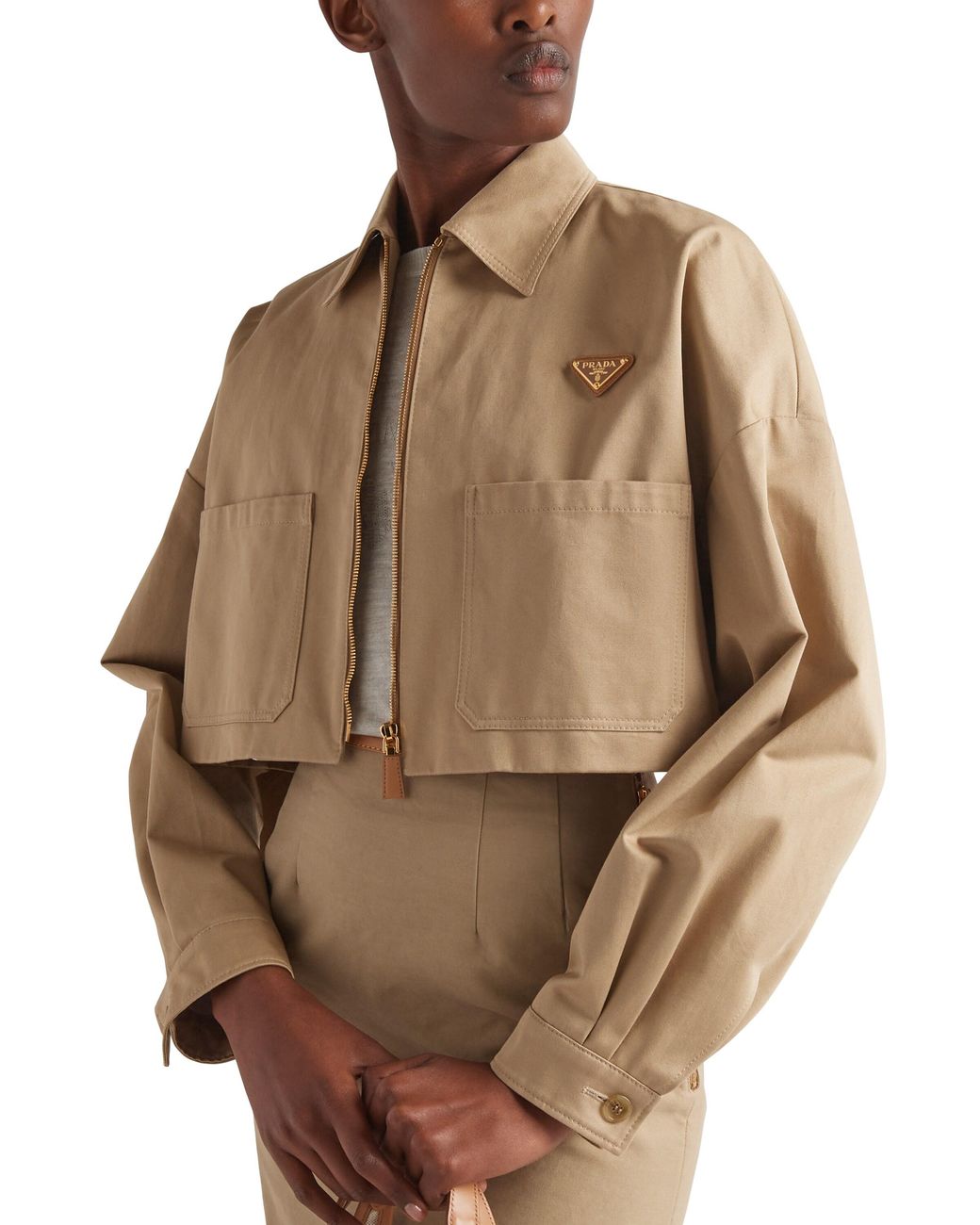 Prada Natural Cotton Chino Jacket