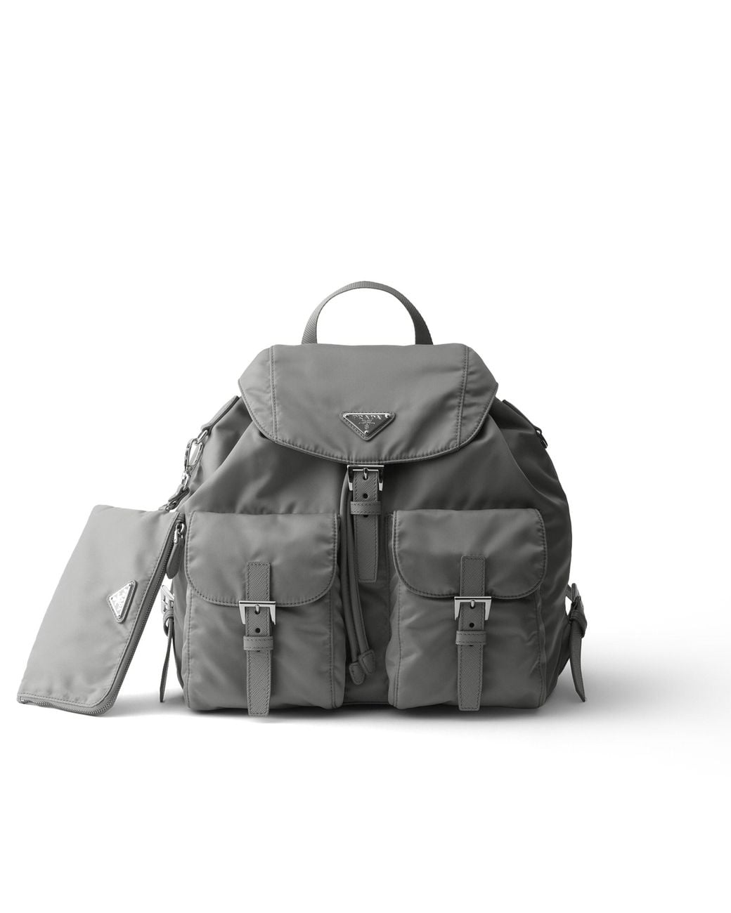 Prada Gray Medium Re-Nylon Backpack