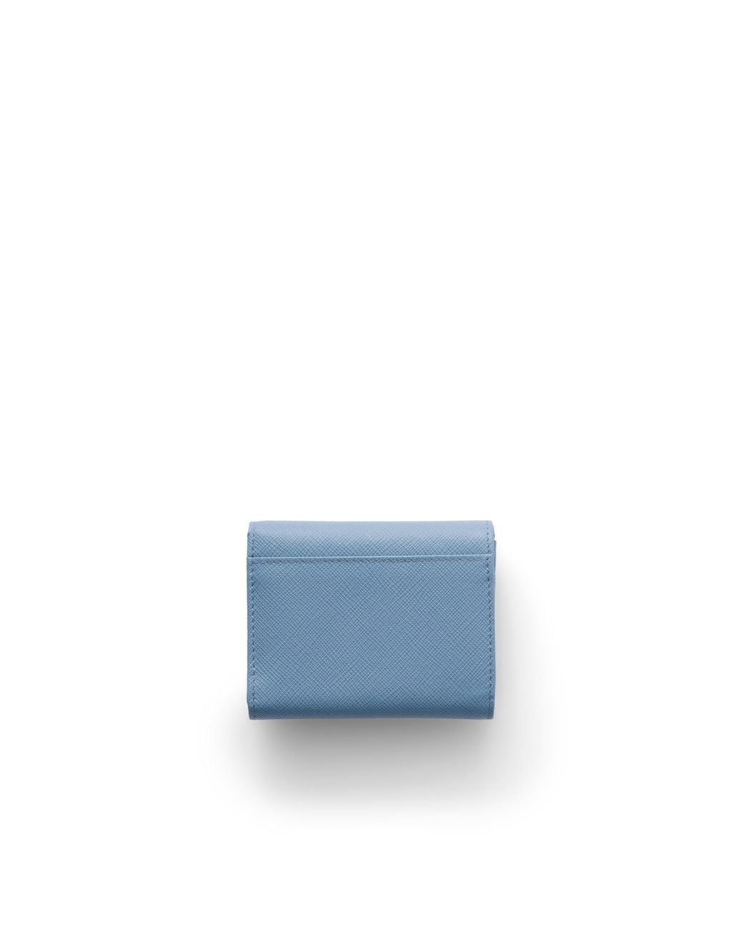Prada Blue Small Saffiano Leather Wallet