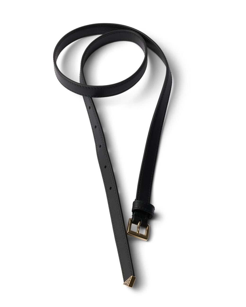 Prada Black Leather Belt