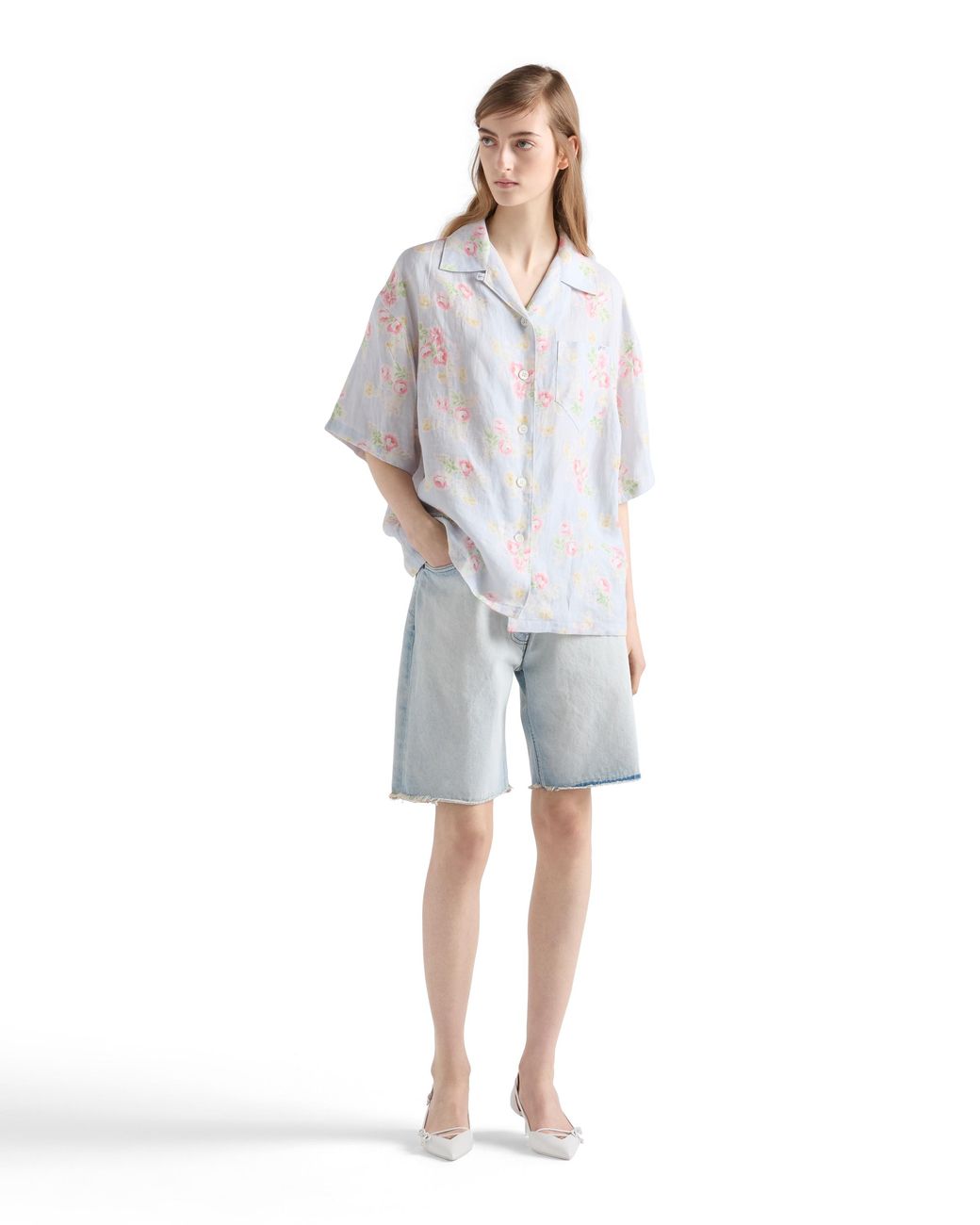 Bermuda di Prada in Blue