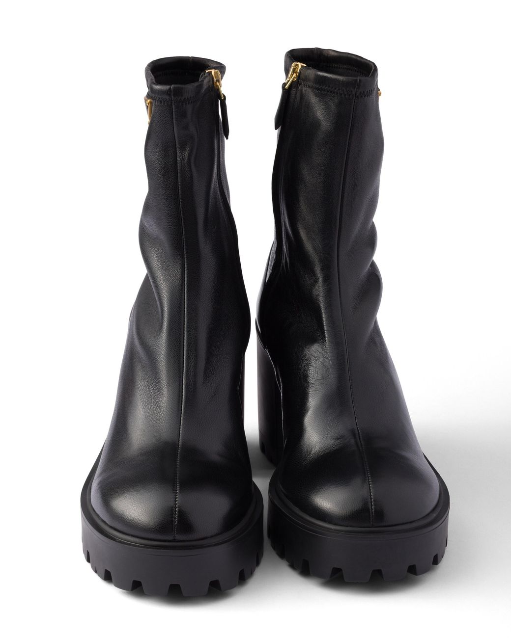 Prada Black Stride Stretch Nappa Leather Booties