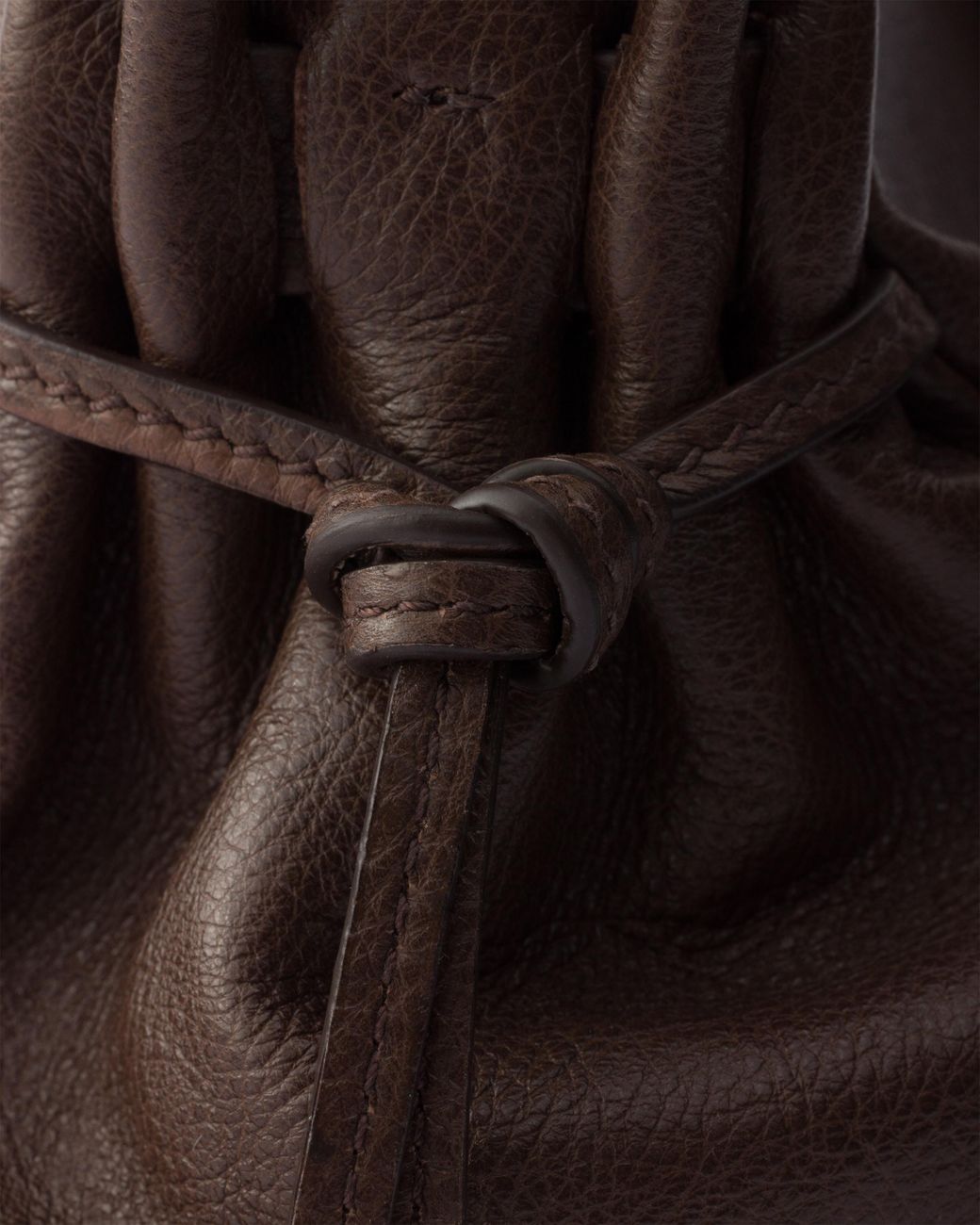Prada Brown Karin Medium Antiqued Leather Tote Bag