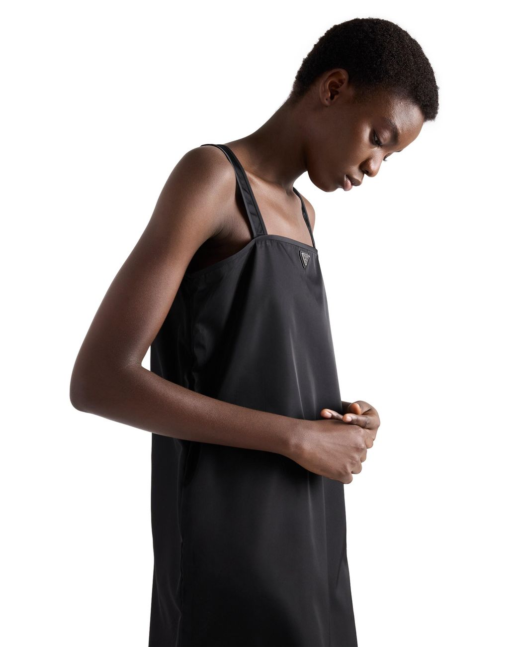 Prada Black Re-Nylon Mini-Dress