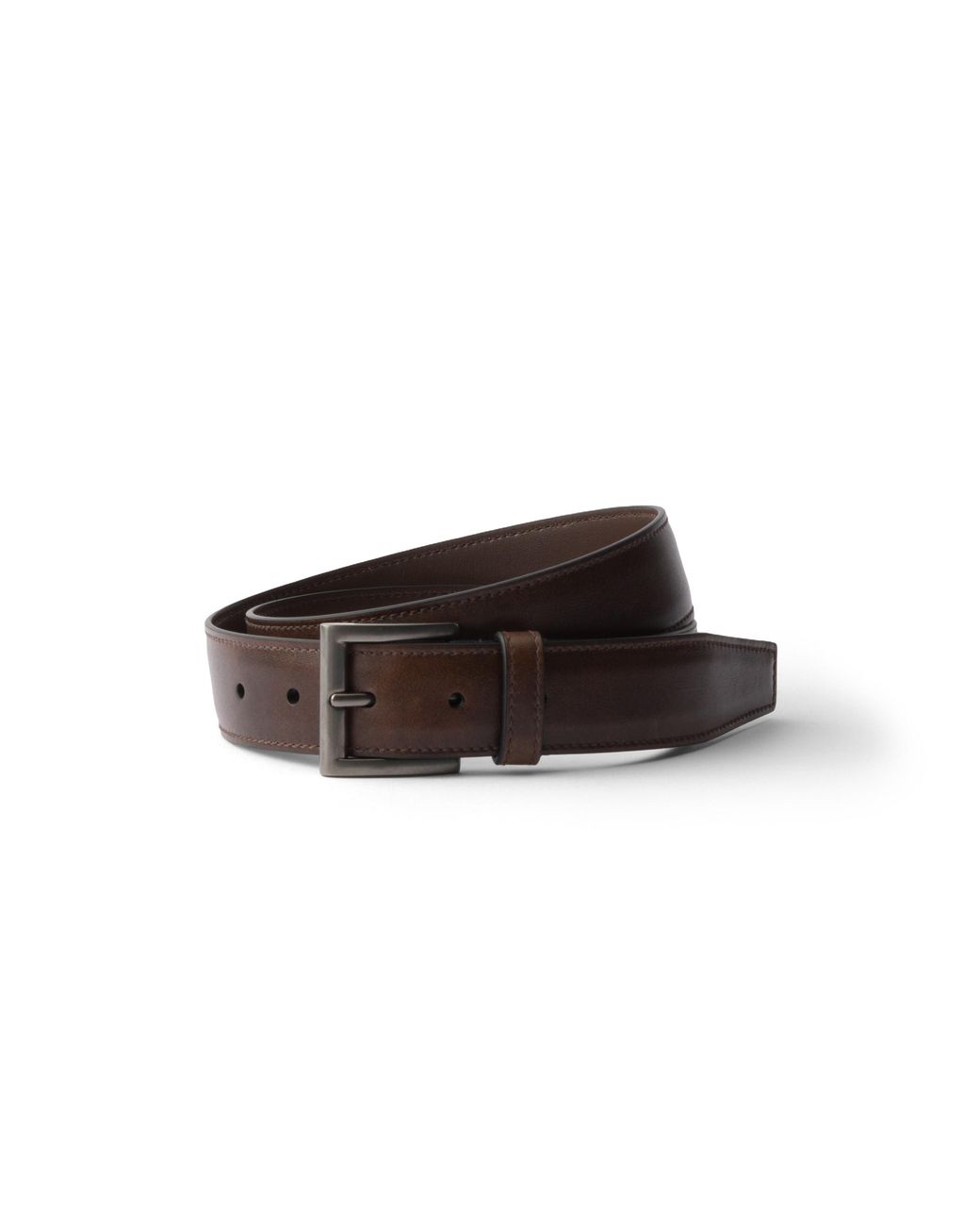 Prada Brown Leather Belt for men