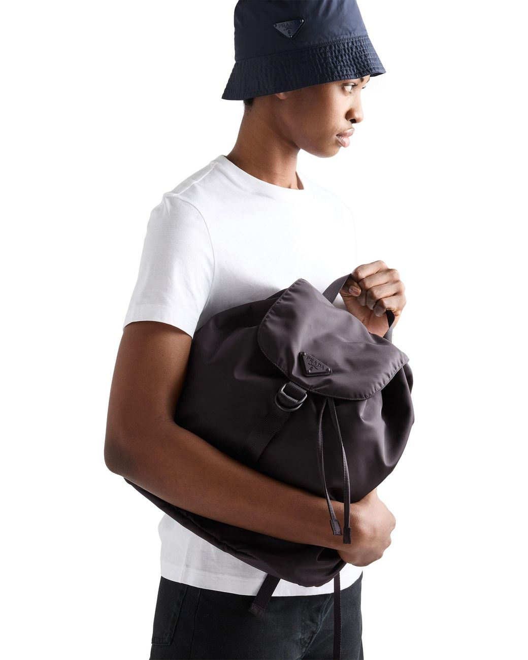 Mochila De Re-Nylon Prada de color Blue