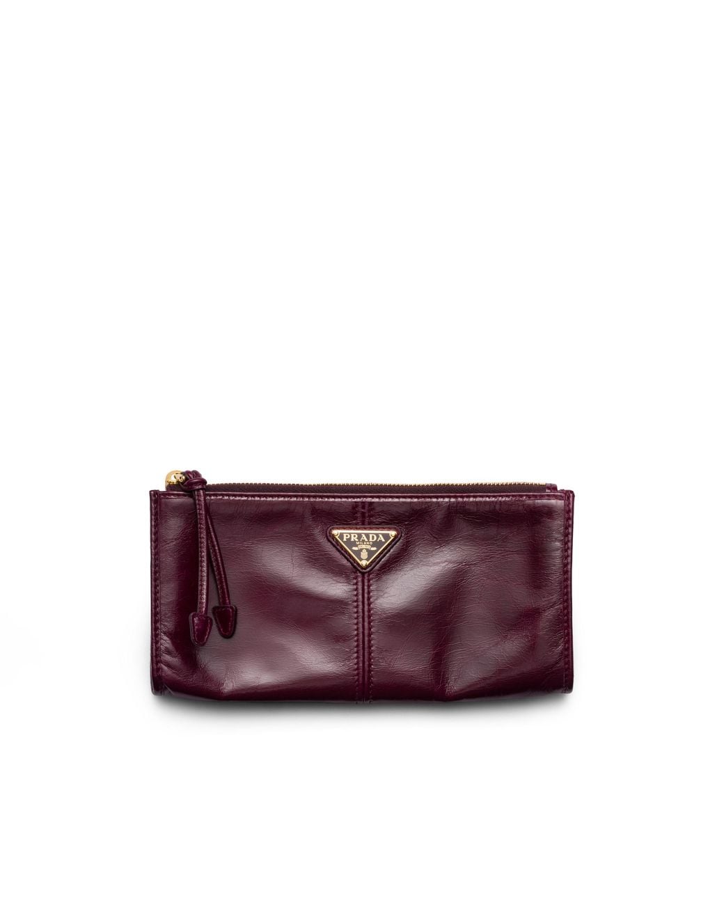 Prada Purple Leather Pouch