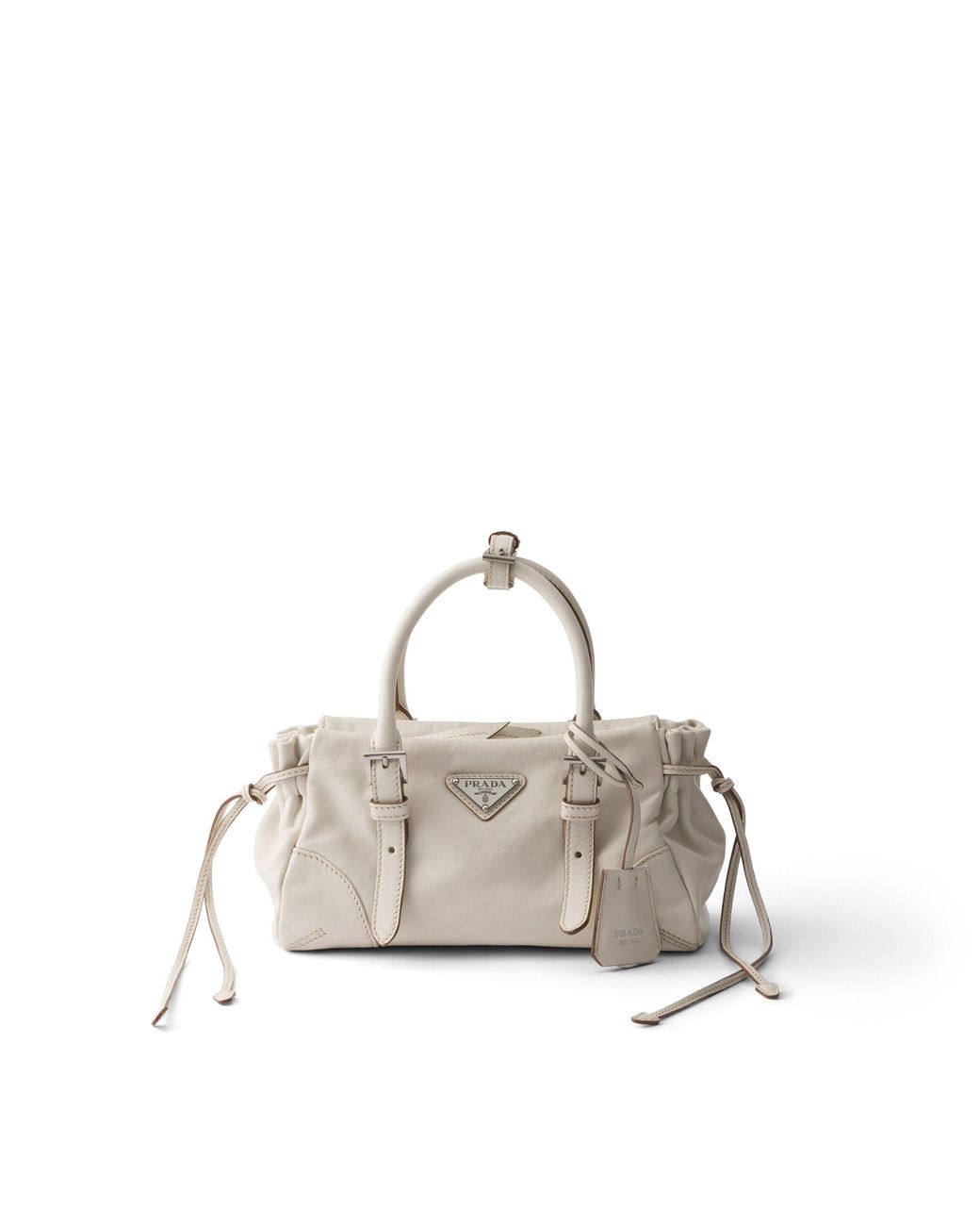 Prada Natural Karin Small Leather Bag