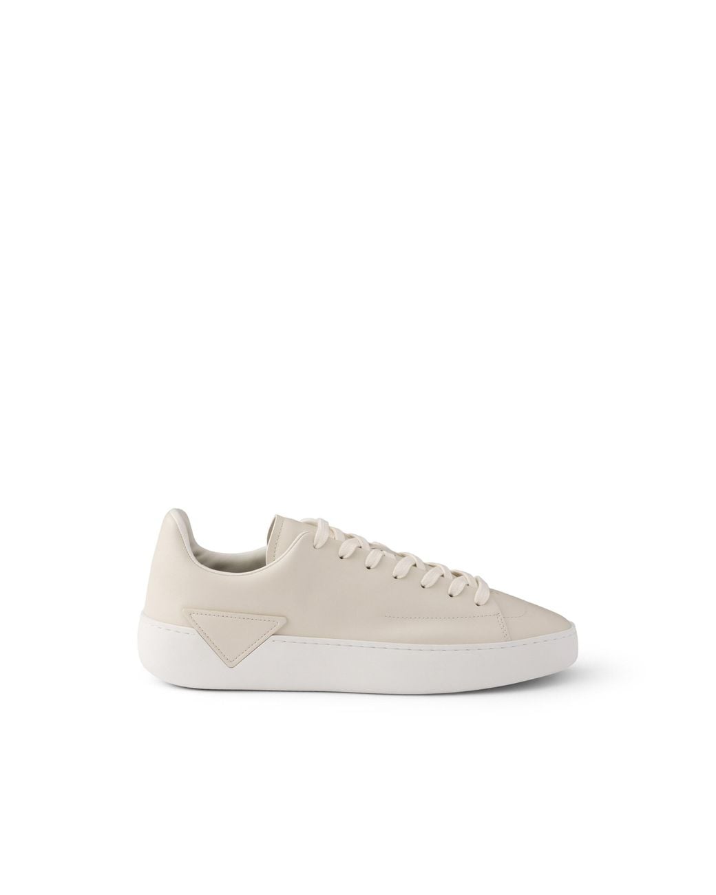 Prada White Court Leather Sneakers, Size 5 for men