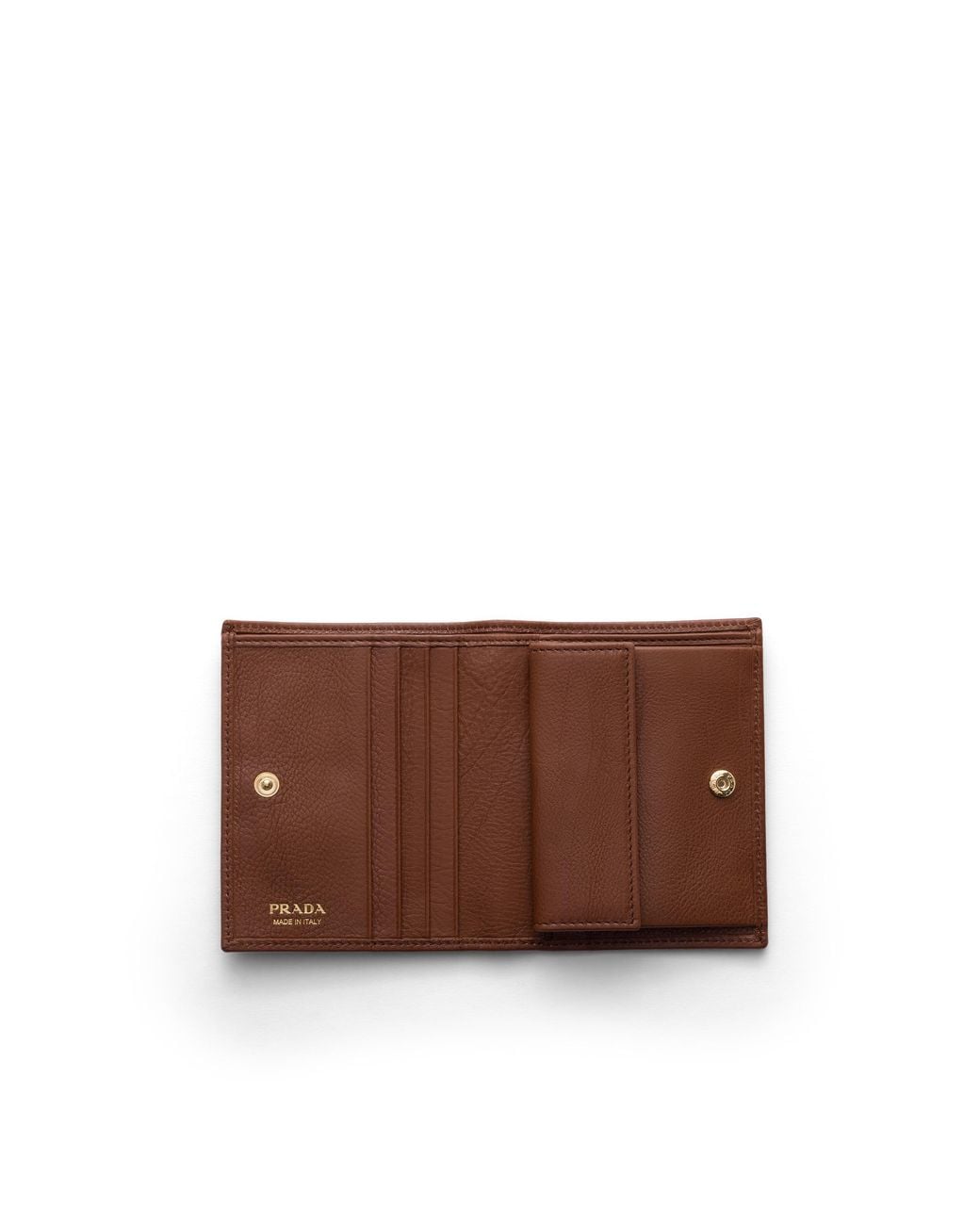 Prada Brown Small Leather Wallet