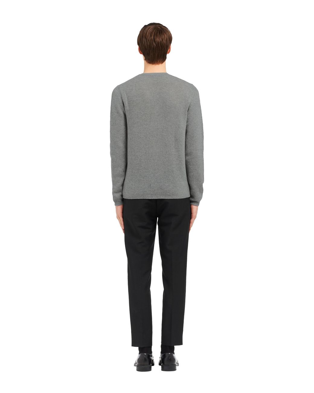Prada Gray Crewneck Sweater for men