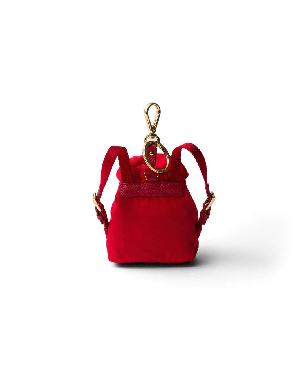 Prada Red Mini Icon Re-Nylon Keychain Charm