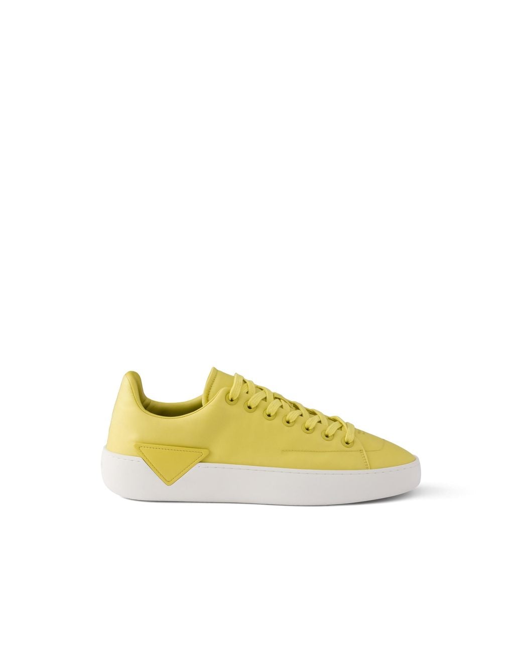 Prada Yellow Court Re-Nylon Sneakers for men