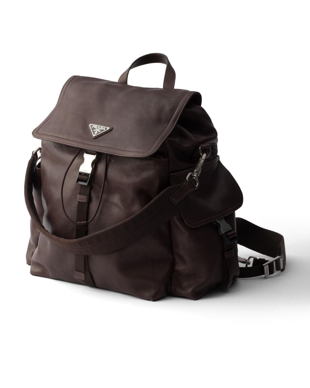 Prada Black Explore Leather Backpack for men