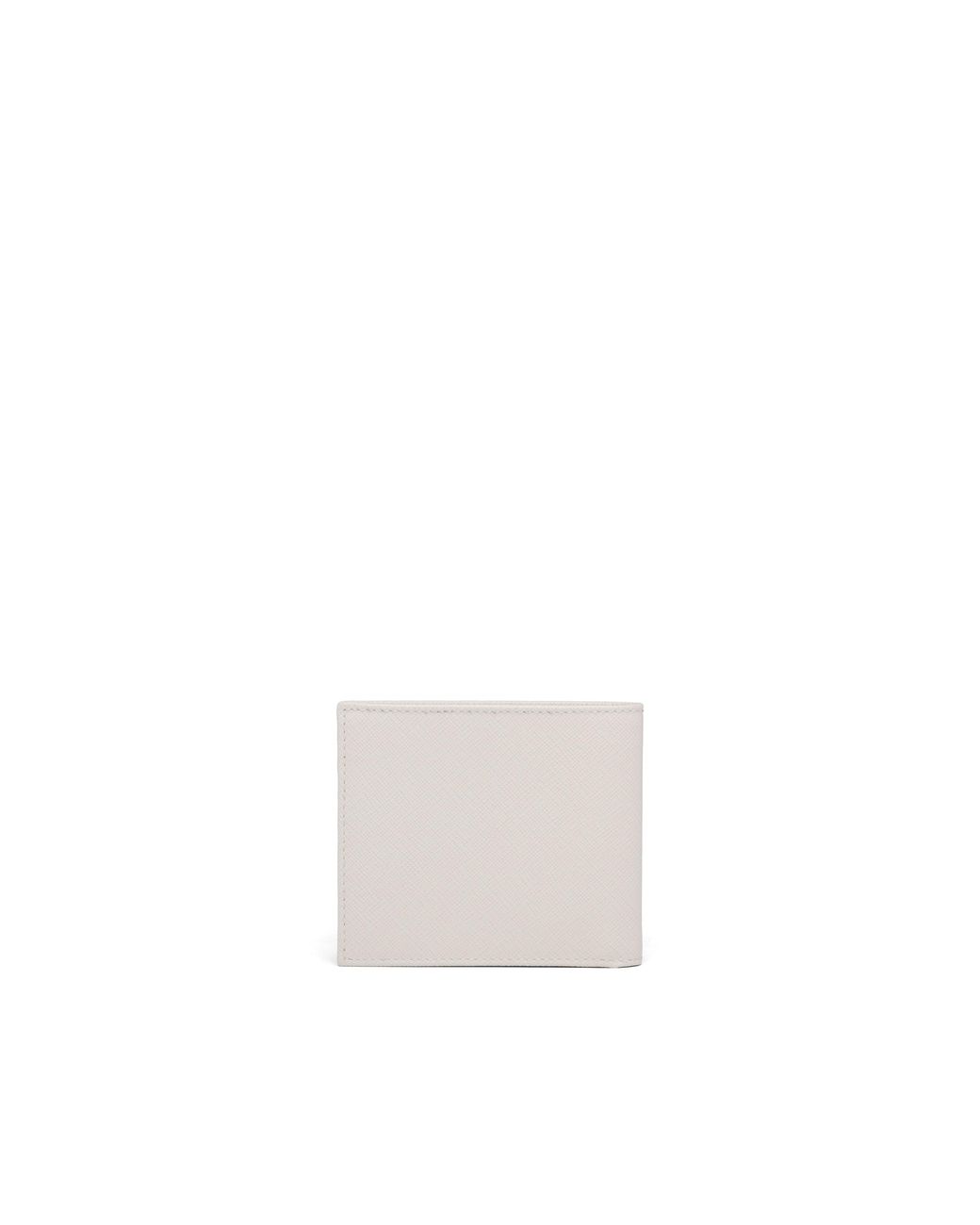 Prada White Saffiano Leather Wallet, Chalk for men