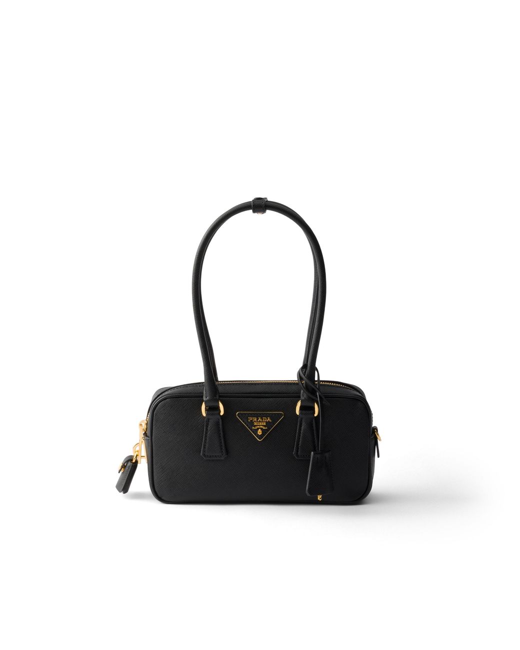 Prada Black Saffiano Leather Top-Handle Mini-Bag