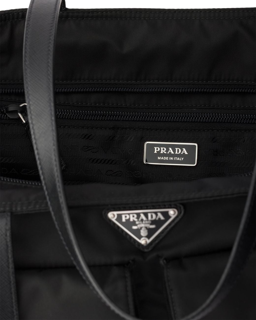 Prada Black Large Re-Nylon Shopping Bag