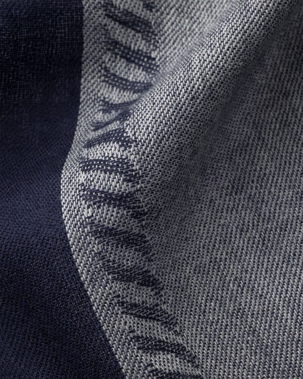 Prada Blue Wool And Silk Stole for men