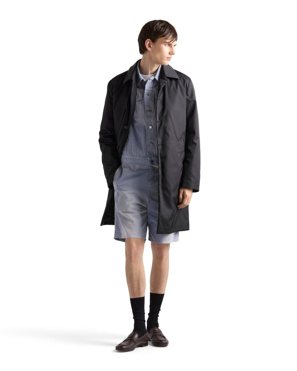 Prada Blue Gabardine Blouson Jacket for men