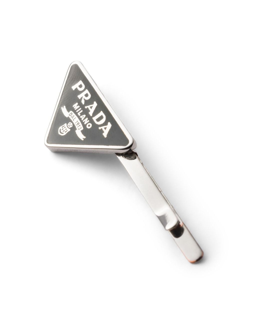 Prada White Metal Hair Clips