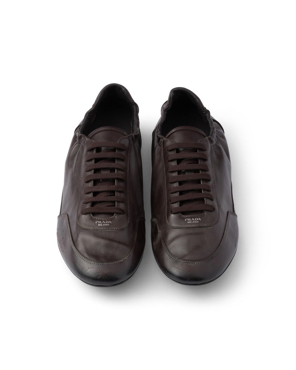 Baskets Collapse En Cuir Prada pour homme en coloris Brown