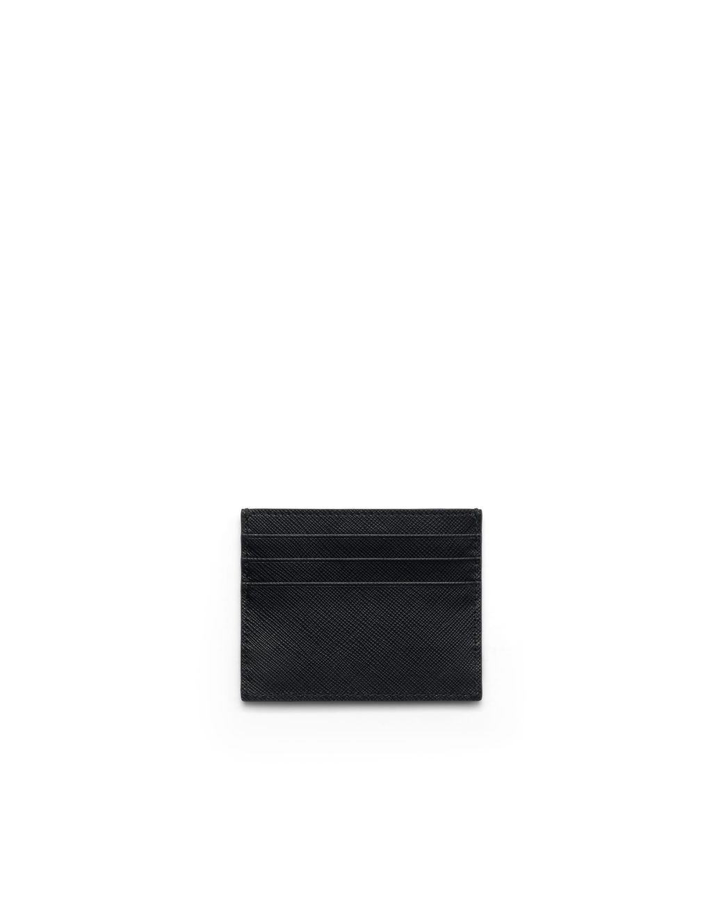 Prada White Saffiano Leather Card Holder for men