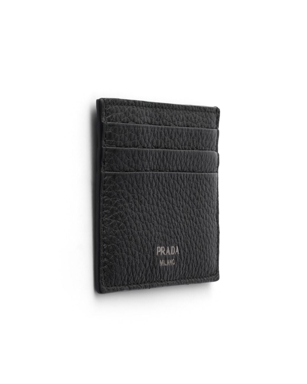 Prada White Leather Card Holder for men