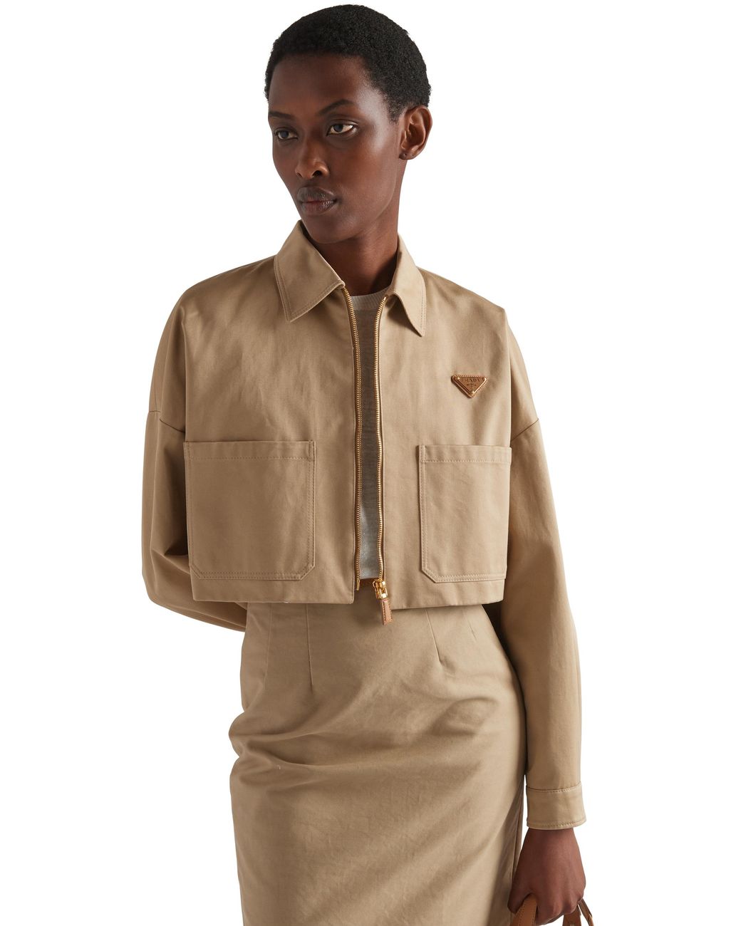 Prada Natural Cotton Chino Jacket